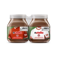 누텔라 헤이즐넛 초콜릿 스프레드 725g/25.6 oz. (2개 팩) (캐나다에서 수입), 725g, 1개