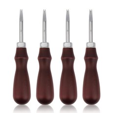4 PCS 가죽 엣지 베벨러 - 마감 및 DIY 공예를 위한 도구 장인 애호가를 도구 선물 0 8mm 1mm 1 5mm 2mm