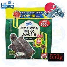 美賣 高夠力 善玉菌 烏龜飼料 L 550g 消臭 除臭 浮水性 澤龜 長尾龜 成龜適用, 1個