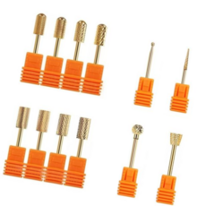 쏙오프 네일아트 텅스텐 골드 전문가용 드릴 비트 14종, (골드) XDJ-01