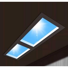 LED 스카이라이트 하늘 실내 천장 대형 반딧불 무단계, (파란하늘형)600x600(석고천장용)-그리기 스마트