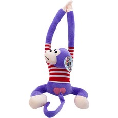 토이즈데이 소리나는 허그몽키 봉제 애착 인형 어린이 장난감 단체 선물, 1개, 퍼플, 75cm