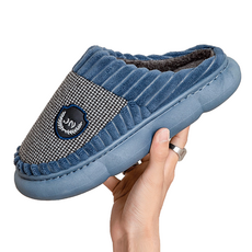 Jisham 남자 빅 사이즈 슬리퍼 겨울 실내화 커플 미끄럼 방지 기모 슬리퍼 250~300mm