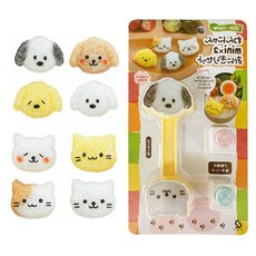 고양이 동물 주먹밥틀 강아지 김펀치세트 모양틀 소풍 어린이집 도시락 꾸미기 79000EA 1EA