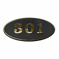 블랙폰드 호실판 타원 검정 4126 140x68 완제 1003190EA pon+687LZ