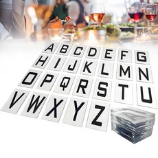 병 조명용 문자판 표지판 웨딩 표지판용 아크릴 문자 2세트, A