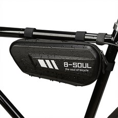 B-SOUL 碳纖維紋路硬殼三角包 工具包 防潑水 後三角包 自行車橫梁包 YA301, 1個