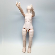 BJD 娃娃配件 6分多關節素體 PVC身體玩偶, 1個, 白肌,30釐米