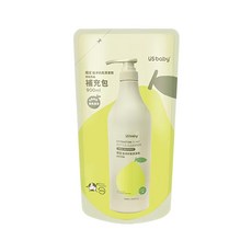US baby 優生 植淨奶瓶清潔劑 補充包 清新西柚 植物油精煉 泡沫少 好沖洗 pH5.5 含蘆薈護手成分, 900ml, 1包