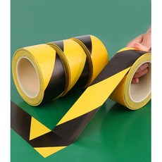 바닥 안전표시 PVC 타이거마크 테이프 검정노랑 줄무+to1018ea tor*4705Et, 1개