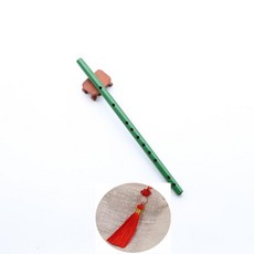 옥피리 입문 단소 악기 소금 피리 초보자 가정용 옥백 쉬운 국악 퉁소 스타일 플룻 장식, 1개, 6. 그린 43cm