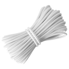 이음모음 둥근 칼라 고무줄 직경 2/3/4/mm 길이 400cm, 1개, 화이트4mm