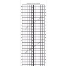 체형 분석 롤스크린 분석표 측정 격자 스크린 분석판