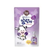 샤워메이트 말랑카우 버블 핸드워시 블루베리향 리필, 250ml, 1개