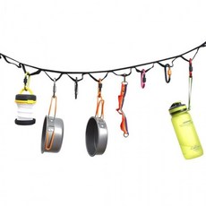 캠핑용 소품걸이 텐트 빨랫줄 행거 로프, 1개