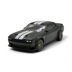 道奇挑戰者合金模型車 經典跑車 精緻收藏, 1:64  Challenger SRT Jailbreak 模型車 消光黑, 1個