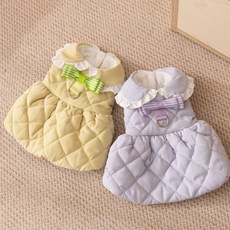 秋冬寵物貓咪公主裙 保暖外出牽引德文無毛貓連衣裙, 綠色泡泡,M（建議體重2.5-4.0kg）, 1個