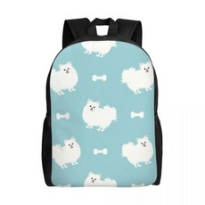 포메라니안 드워프 스피츠 배낭 캐주얼 대학 학교 애완 동물 강아지 가방, 1개, 3. 3