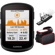 Garmin 010-02695-20 Edge 840 태양열 소형 GPS 사이클링 컴퓨터 기기 전용 | 미국 공식 파트너 모델 데코 기어 16-in-1 자전거 수리 도구 포함 번, Garmin 010-02695-20 Edge 840 태, 1개
