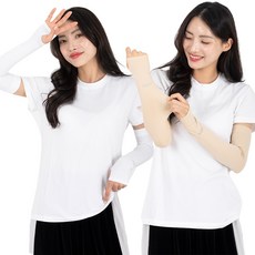 A2R 손등 심리스 팔토시 2p X 6개 세트 UV차단 냉감, 6세트, 05 화이트+스킨