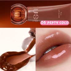 nuse REJU LIP GLOSS 麗珠蘭唇蜜 PDRN水光感 保濕滋潤 06 香濃可可, 1個, 06 香濃可可 PEPTY COCO, 香濃可可 PEPTY COCO