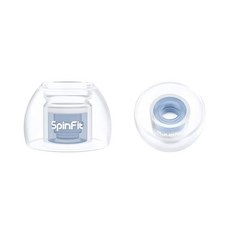 SpinFit Omni 트루 와이어리스 이어버드 및 IEM용 - M - 교체용 특허 실리콘 이어팁 (1쌍) (노즐 지름 3.7mm), MS