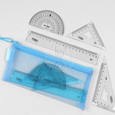 르꽁드 구부러지는 각도기세트 소프트삼각자