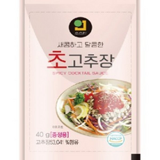 한국소스 초고추장 일회용 배달용 초장, 1개, 40g