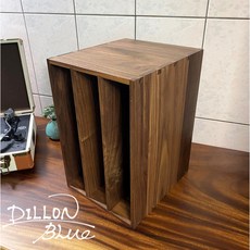 黑胡桃木全實木黑膠唱片收納架 - 懷舊復古風, 黑胡桃木 全實木 黑膠唱片櫃架, 1個