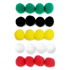 ML 폼폼이 50mm 파티장식, 빨강