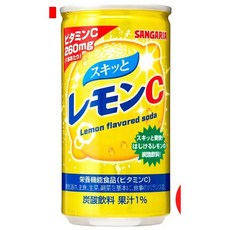 일본 상가리아 스키토 레몬C 미니 비타민C 스파클링 드링크, 30개, 190ml