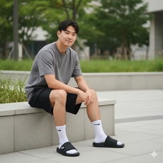 국내매장 나이키 슬리퍼 오프코트 슬라이드 블랙화이트