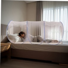 싱글모기장 원터치 침대 모기장 캠핑 모기퇴치 휴대용 방충망 59000EA 1EA, 단일옵션