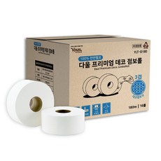천연펄프 다울 프리미엄 데코 점보롤 3겹 180m 16롤, 1세트