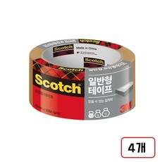 3M)포장용테이프(3650/48mmX50m), 4개, 갈색(M322605)