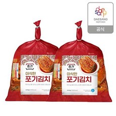 [종가집] 시원하고 깔끔한 포기김치, 2개, 4.4kg