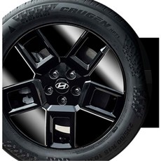 싼타페 MX5 호환 하브용 간편부착 휠스티커 보호필름/ 바퀴부착용 휠캡스티커 아내차, 20인치 디자인플러스 블랙 무광 4P, 1세트