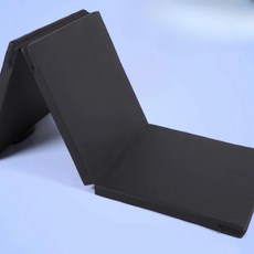 매트 찜질방 1인용 3단 접이식 피트니스 요가 다기능 가죽 간이 매트리스 홈트