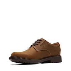 Clarks 남성용 Un Shire 로우 옥스포드 브라운 가죽 13 351477