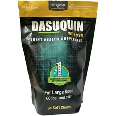 DASUQUIN 犬用關節嚼錠 10% MSM 成份 84錠, 1個, 84錠原廠包裝