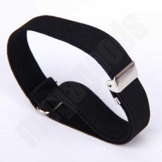 소매 고정밴드 블랙 셔츠가터 팔밴드