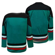 루즈핏 하키 유니폼 성인 아이스하키복 스포츠웨어 트레이닝용, 공작새 그린