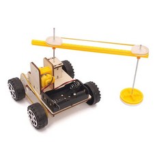 도르레 회전팔 우드블럭 전동모터 자동차 만들기 실험 어린이 창작 모듈 장치 학습 과학실 원리 과학놀이