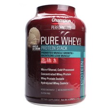 CHAMPION NUTRITION Pure Whey Plus Protein Stack 香草冰淇淋 蛋白粉, 1個, 2.2 公斤