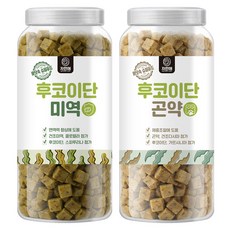 자연애보틀 강아지간식 후코이단, 1세트, 1.04kg, 혼합맛(미역/곤약다시마)
