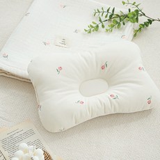 마롤로뜨 프린팅 유아 짱구베개, 달콤튤립, 1개