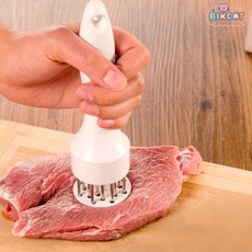 고기망치 연육기 핸디 화이트 육류 다지 칼날형 돈까스 미트텐더라이저 빅캣마켓