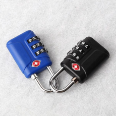 다이얼 자물쇠 휴대용 번호식 잠금 고정형 자물쇠 보안 여행용 짐가방 수화물 캐리어 짐칸 안전 여행, 블랙