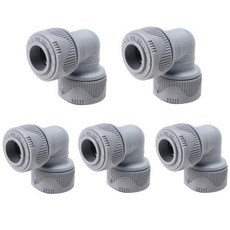 정담 국산 PB 양엘보 배관부속, 5개