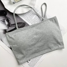 Fee 短版美胸小背心 交叉肩帶細肩帶設計 韓系舒適上衣